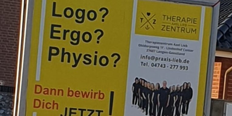 Stellenanzeige Therapiezentrum Axel Lieb